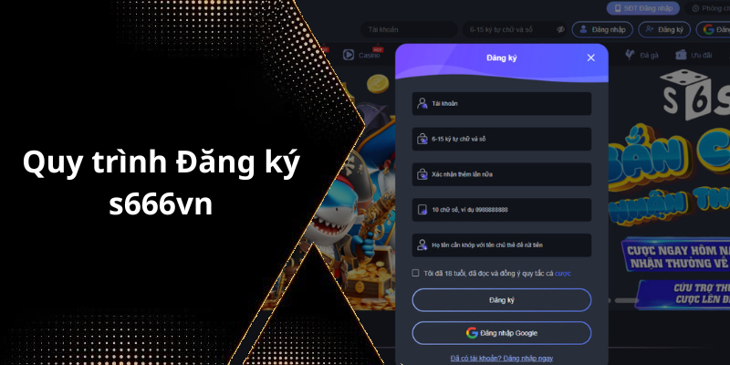 Quy trình Đăng ký s666vn